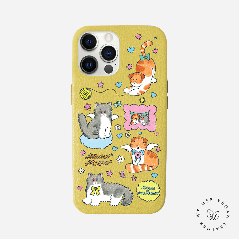 Cutie Cats ‘Muse x Worapeach’ Personalized Phone Case