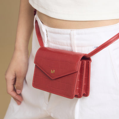 Mini Envelope Pouch With Belt Strap