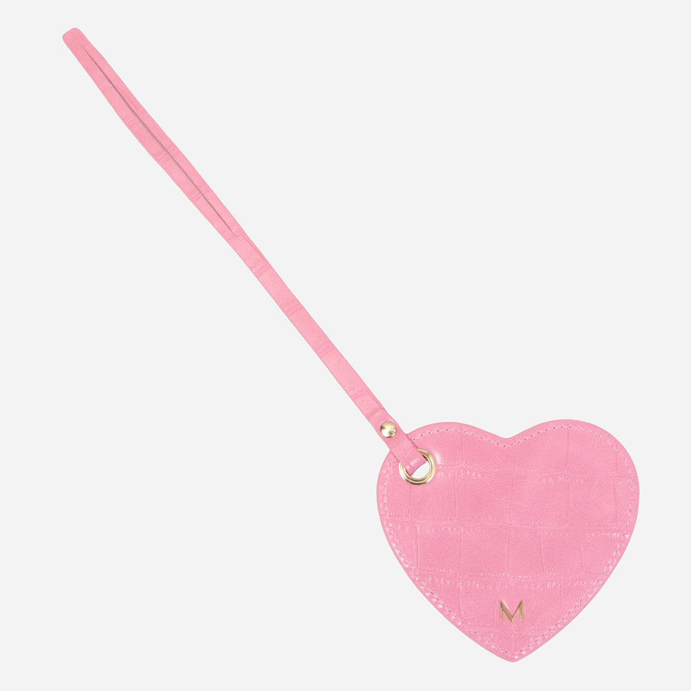 Heart Mirror Bag Charm