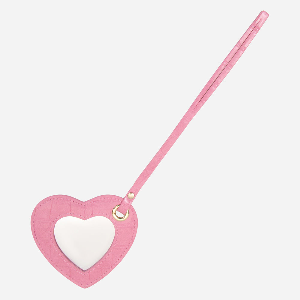 Heart Mirror Bag Charm