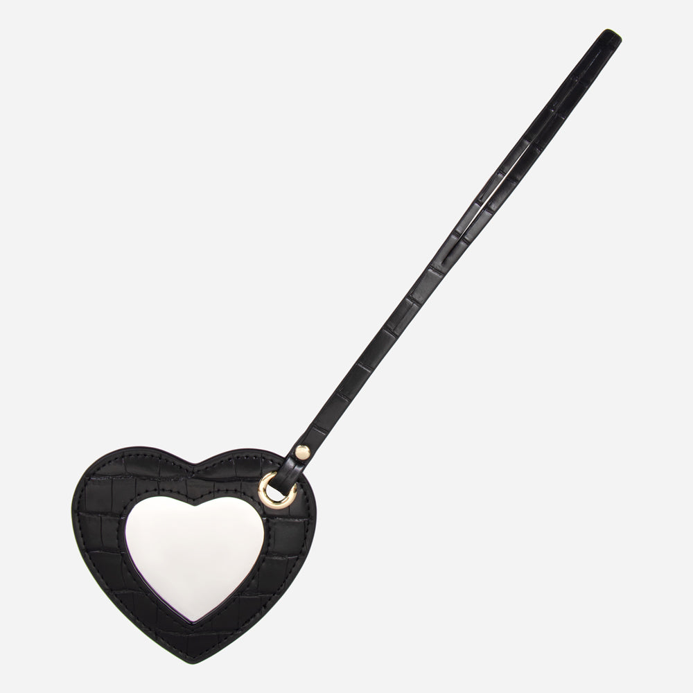 Heart Mirror Bag Charm