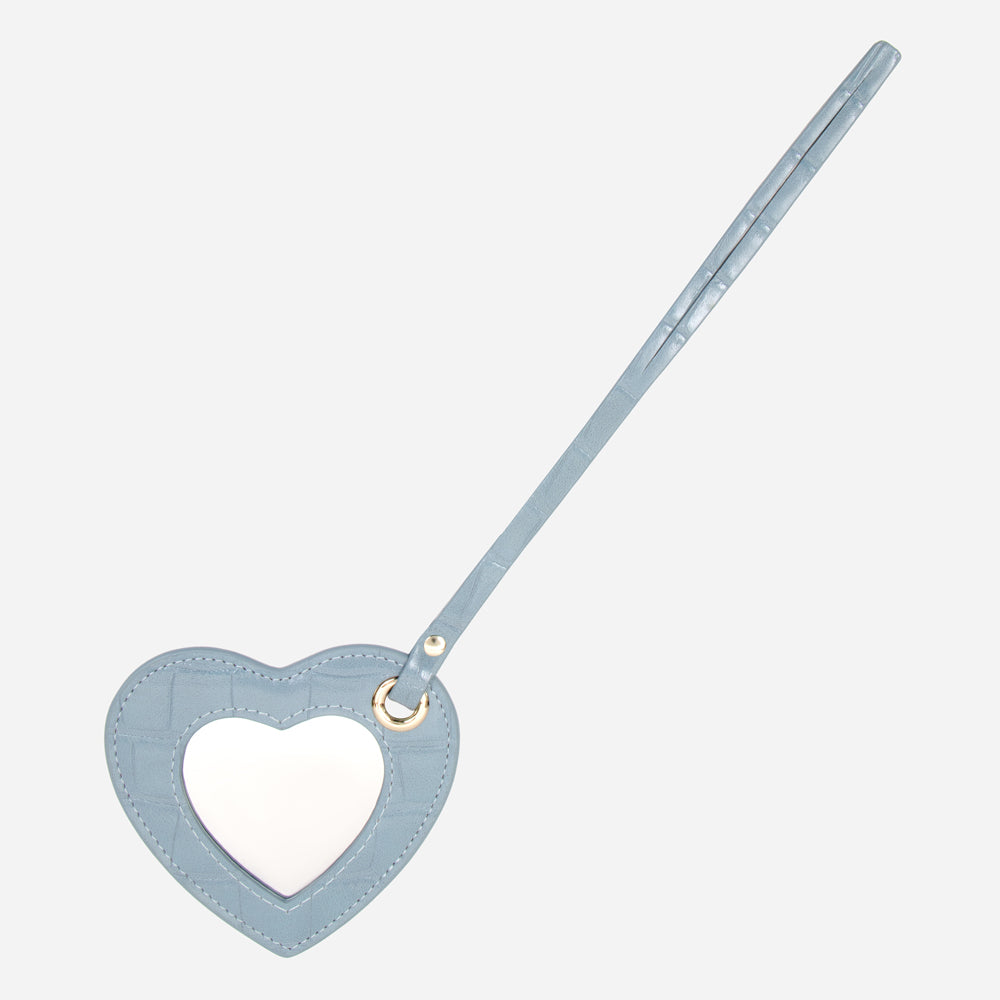 Heart Mirror Bag Charm