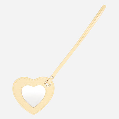 Heart Mirror Bag Charm