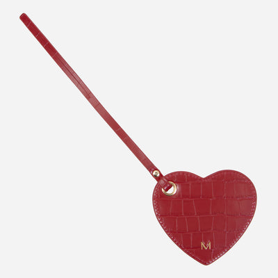 Heart Mirror Bag Charm