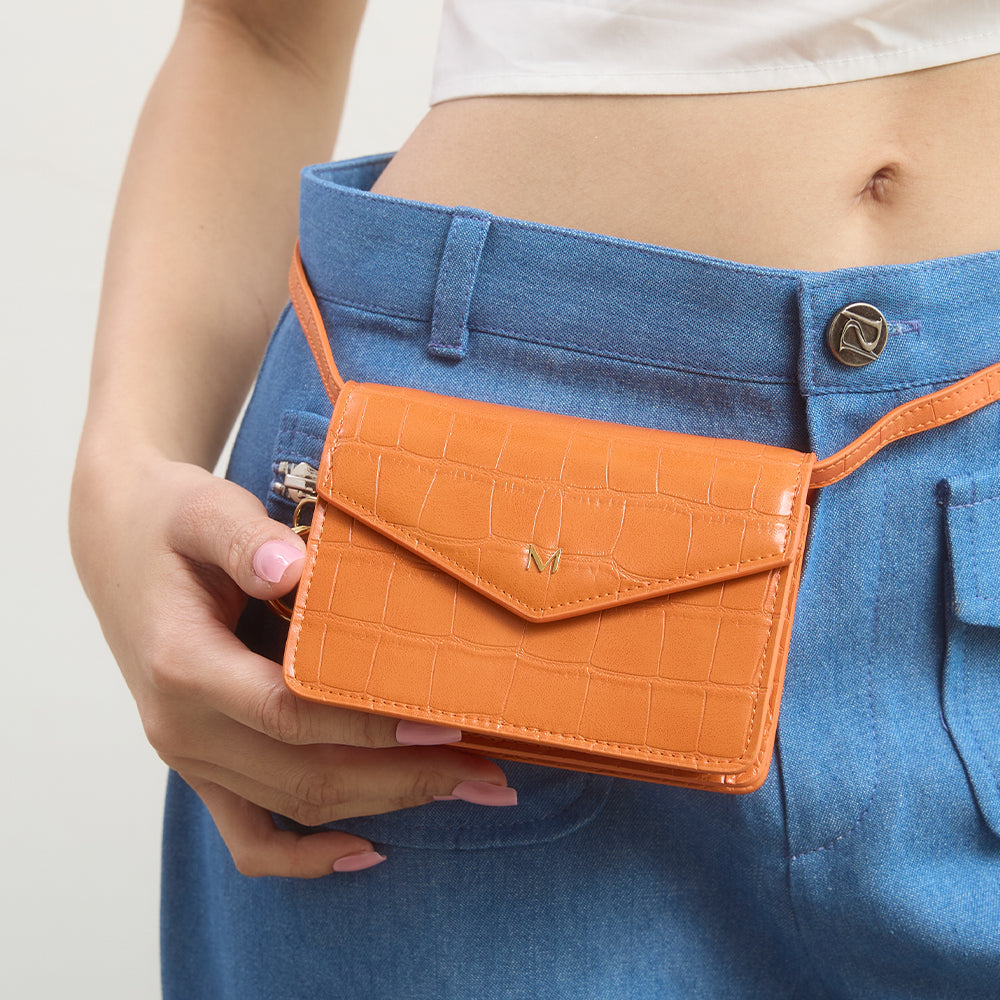 Mini Envelope Pouch With Belt Strap