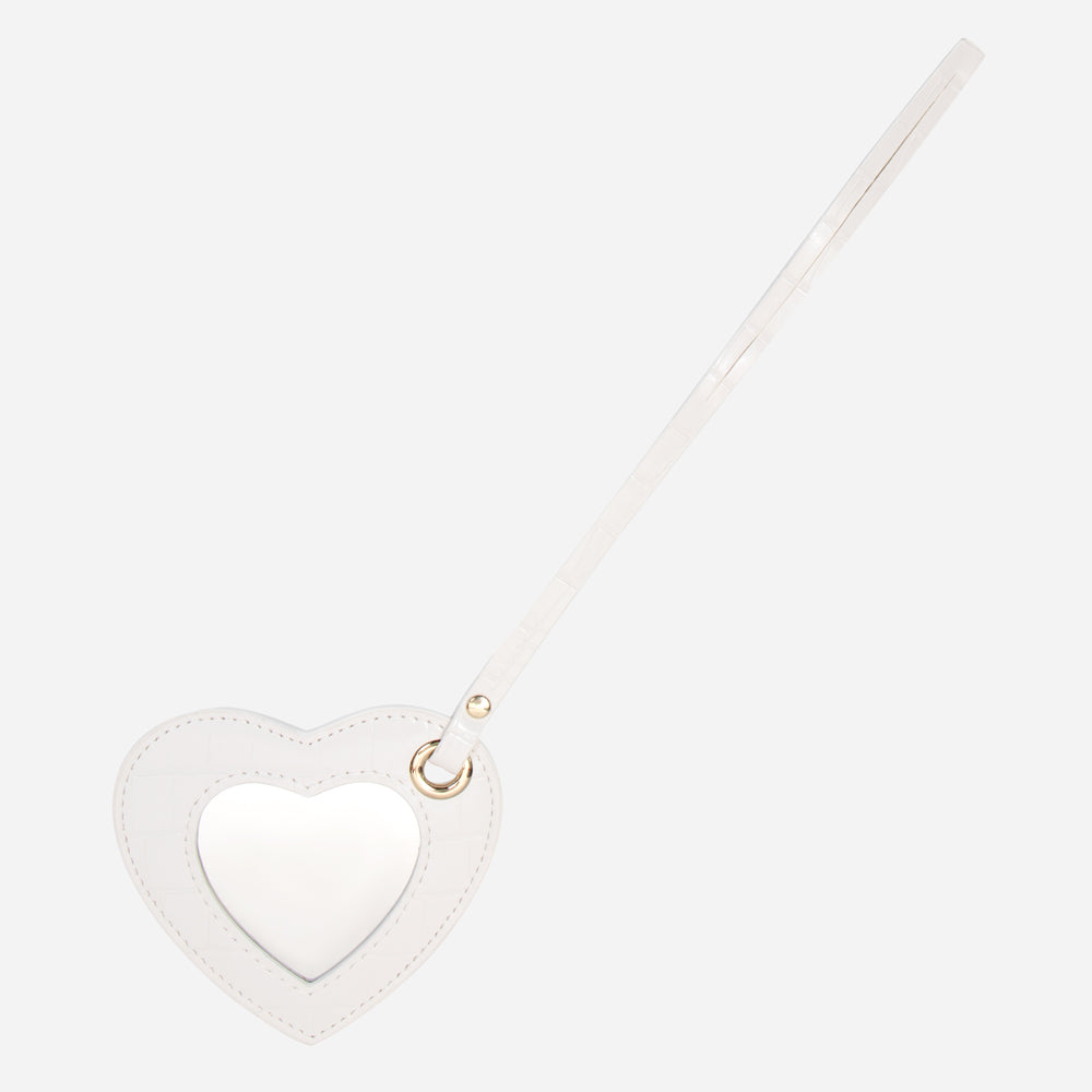 Heart Mirror Bag Charm