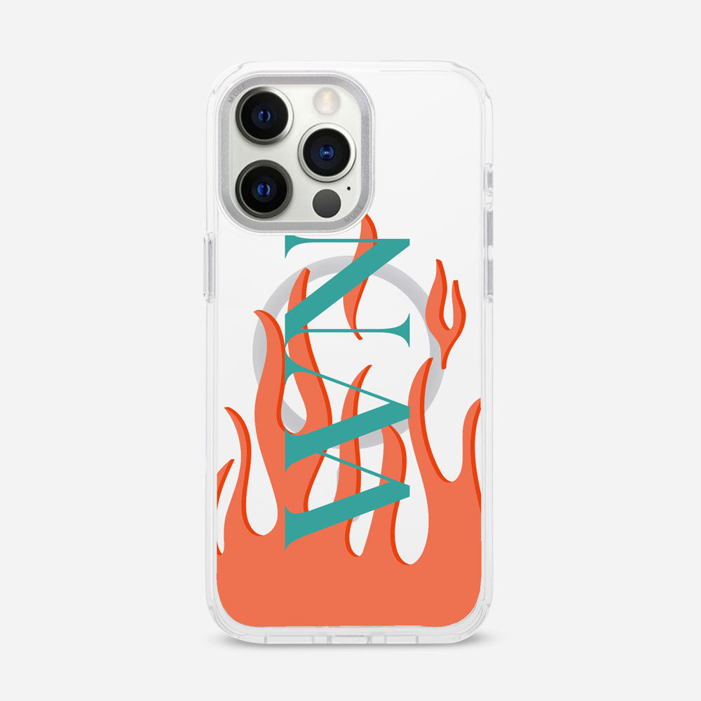 Flaming Hot - MUSE Your Way’ Clear Case With MagRing Personalized Phone Case