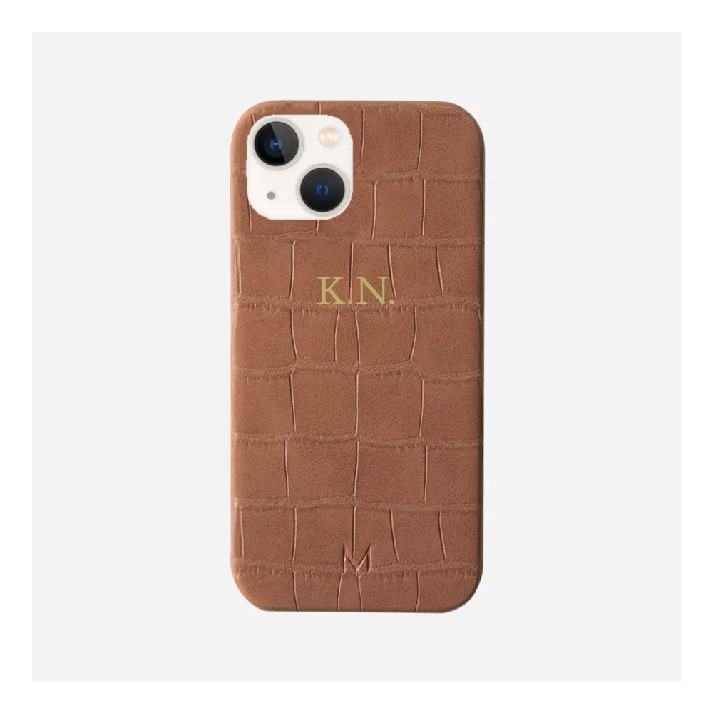 Monogram Foil Personalized Croc Phone Case