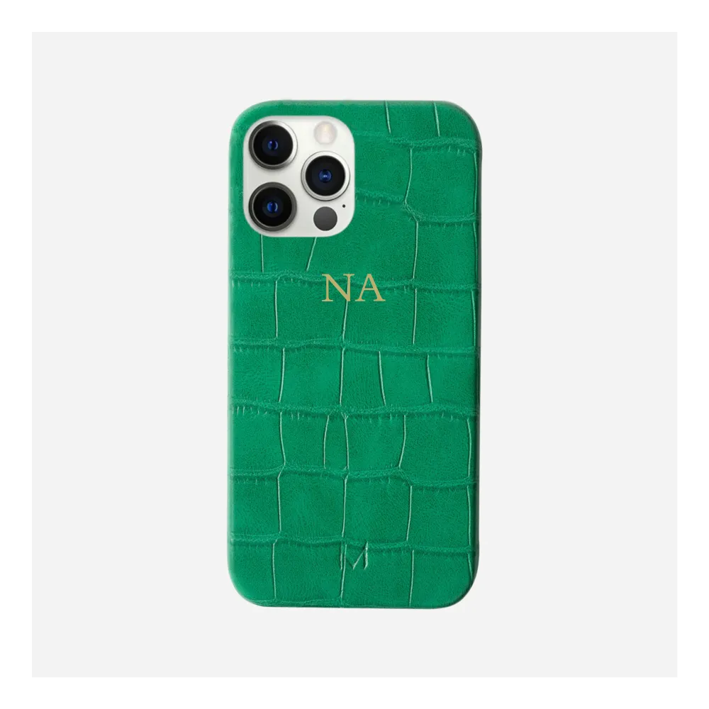 Monogram Foil Personalized Croc Phone Case