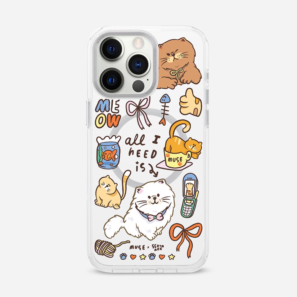 All i need is cat 'SSKTMMEE x MUSE’ Clear Case With MagRing Personalized Phone Case