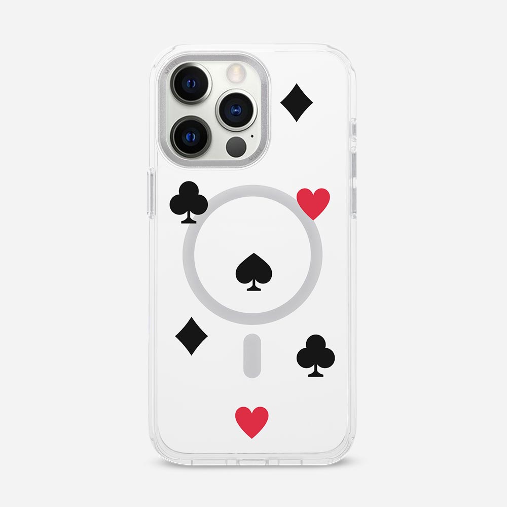 Casino Suits - ‘MUSE Your Way’ Clear Case With MagRing Personalized Phone Case