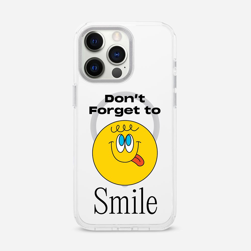 Don’t Forget To Smile 'Spread Your MUSE ’ Clear Case With MagRing Personalized Phone Case