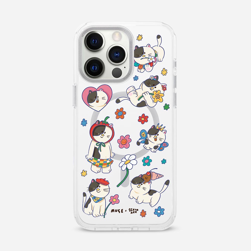 Kitty Cat Garden 'SSKTMMEE x MUSE’ Clear Case With MagRing Personalized Phone Case