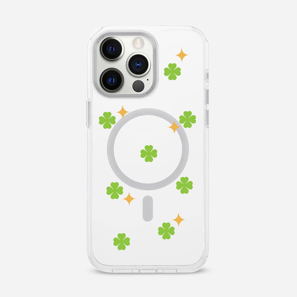 Lucky Clover - MUSE Your Way’ Clear Case With MagRing Personalized Phone Case