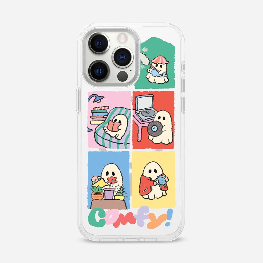 Boo Boo Squad ‘Muse x I Peach You A Lot’ Clear Case With MagRing Personalized Phone Case