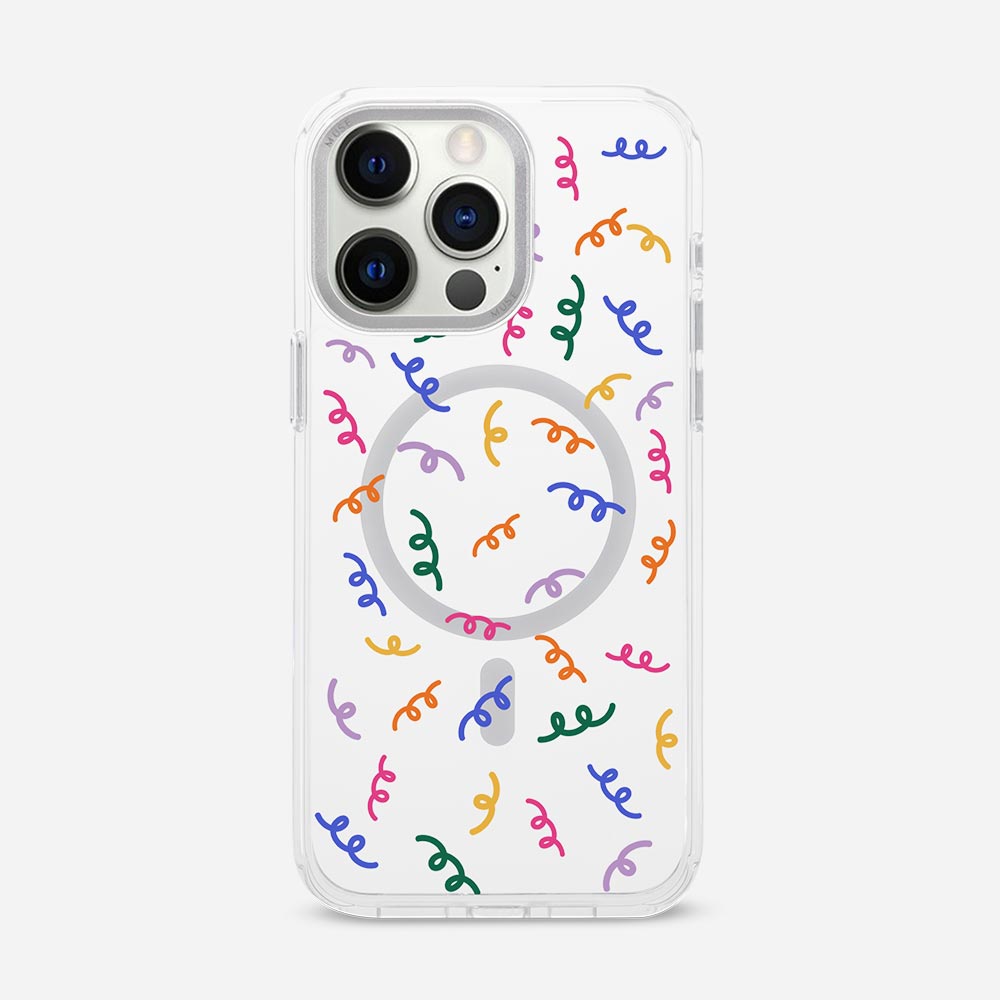 Sprinkle Doodles - MUSE Your Way’ Clear Case With MagRing Personalized Phone Case